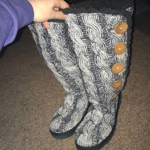 Soft, plush, sock-like boots